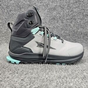 Altra Lone Peak 9 Womens Size 9 Black Grey Waterproof Mid Trail Hiking Boots